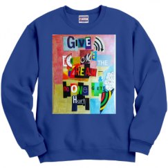 Unisex Film and Foil Crewneck Sweatshirt