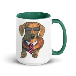 15oz Ceramic Mug with Color Inside