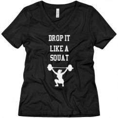 Ladies Relaxed Fit V-Neck Tee