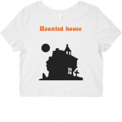 Ladies Slim Fit Crop Top Tee