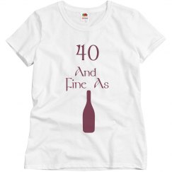 My 40 and fine shirt