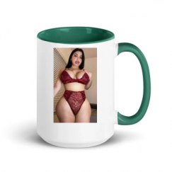 15oz Ceramic Mug with Color Inside