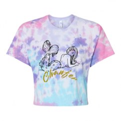 Women's Tie Dye Crop Top Tee