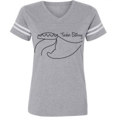 Ladies Relaxed Fit Vintage Sports Tee