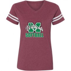 Ladies Relaxed Fit Vintage Sports Tee