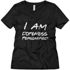 Ladies Relaxed Fit V-Neck Tee