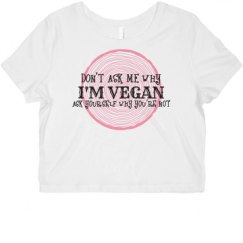 Ladies Slim Fit Crop Top Tee