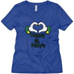 Ladies Relaxed Fit V-Neck Tee