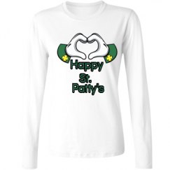 Ladies Relaxed Fit Basic Long Sleeve Tee