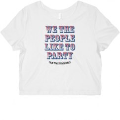 Ladies Slim Fit Crop Top Tee