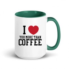 15oz Ceramic Mug with Color Inside