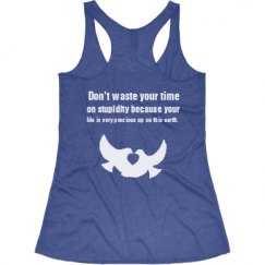 Ladies Slim Fit Super Soft Racerback Triblend Tank