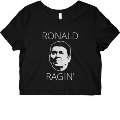 Ladies Slim Fit Crop Top Tee