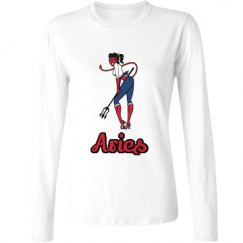 Ladies Relaxed Fit Basic Long Sleeve Tee