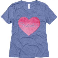 Ladies Relaxed Fit Super Soft Triblend V-Neck Tee