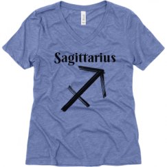 Ladies Relaxed Fit Super Soft Triblend V-Neck Tee