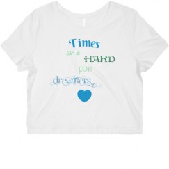 Ladies Slim Fit Crop Top Tee