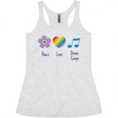 Ladies Slim Fit Super Soft Racerback Triblend Tank