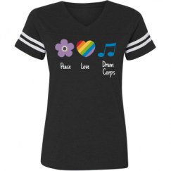 Ladies Relaxed Fit Vintage Sports Tee