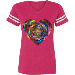 Ladies Relaxed Fit Vintage Sports Tee