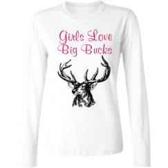 Ladies Relaxed Fit Basic Long Sleeve Tee