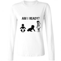 Ladies Relaxed Fit Basic Long Sleeve Tee