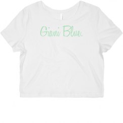 Ladies Slim Fit Crop Top Tee