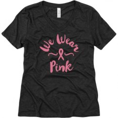 Ladies Relaxed Fit Super Soft Triblend V-Neck Tee