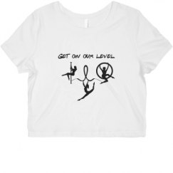 Ladies Slim Fit Crop Top Tee