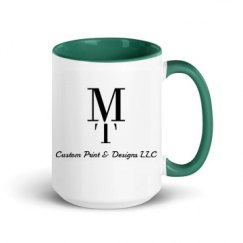 15oz Ceramic Mug with Color Inside