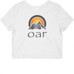 Ladies Slim Fit Crop Top Tee