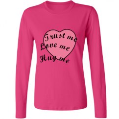 Ladies Relaxed Fit Basic Long Sleeve Tee