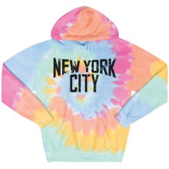 Unisex Tie-Dye Fleece Hoodie