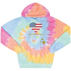 Unisex Tie-Dye Fleece Hoodie