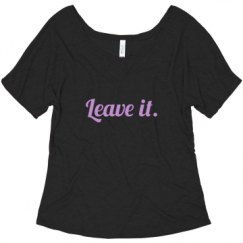 Ladies Flowy Slouchy Tee