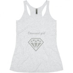 Ladies Slim Fit Super Soft Racerback Triblend Tank