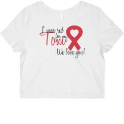 Ladies Slim Fit Crop Top Tee