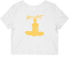 Ladies Slim Fit Crop Top Tee