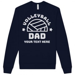 Personalized Volleyball Dad Text