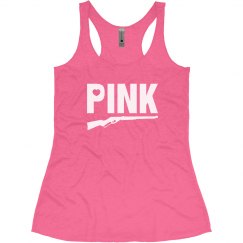 Pink Gun Tank Top