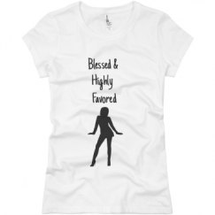 Ladies Slim Fit Basic Promo Jersey Tee