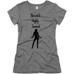 Ladies Slim Fit Super Soft Triblend Tee