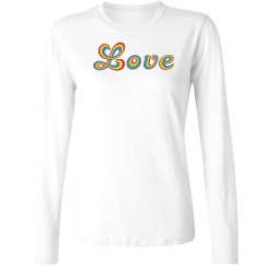 Ladies Relaxed Fit Basic Long Sleeve Tee