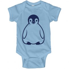 Blue Baby Penguin Onesie