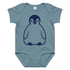 Blue Baby Penguin Onesie