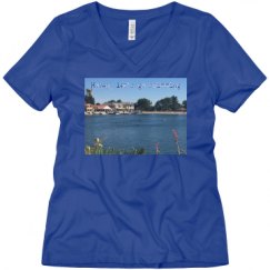 Ladies Relaxed Fit V-Neck Tee