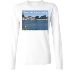 Ladies Relaxed Fit Basic Long Sleeve Tee