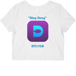 Ladies Slim Fit Crop Top Tee