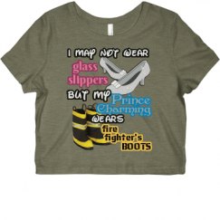 Ladies Slim Fit Crop Top Tee