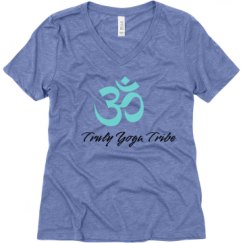 Ladies Relaxed Fit Super Soft Triblend V-Neck Tee